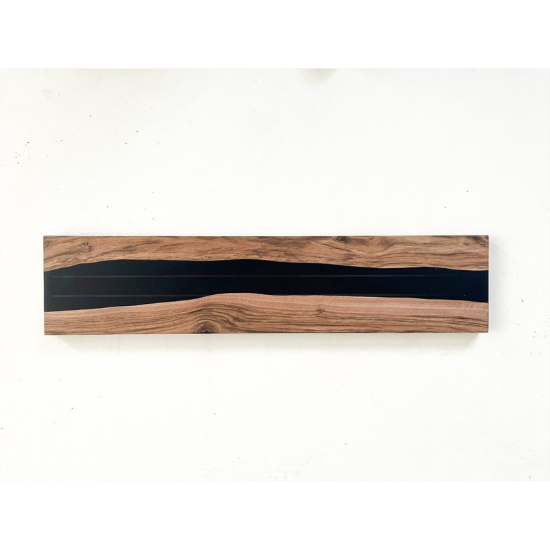 Porte couteau noyer / Epoxy aimanté