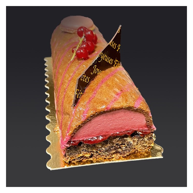 Bûche brownie Framboise