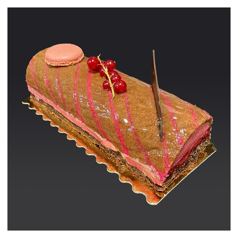 Bûche brownie Framboise