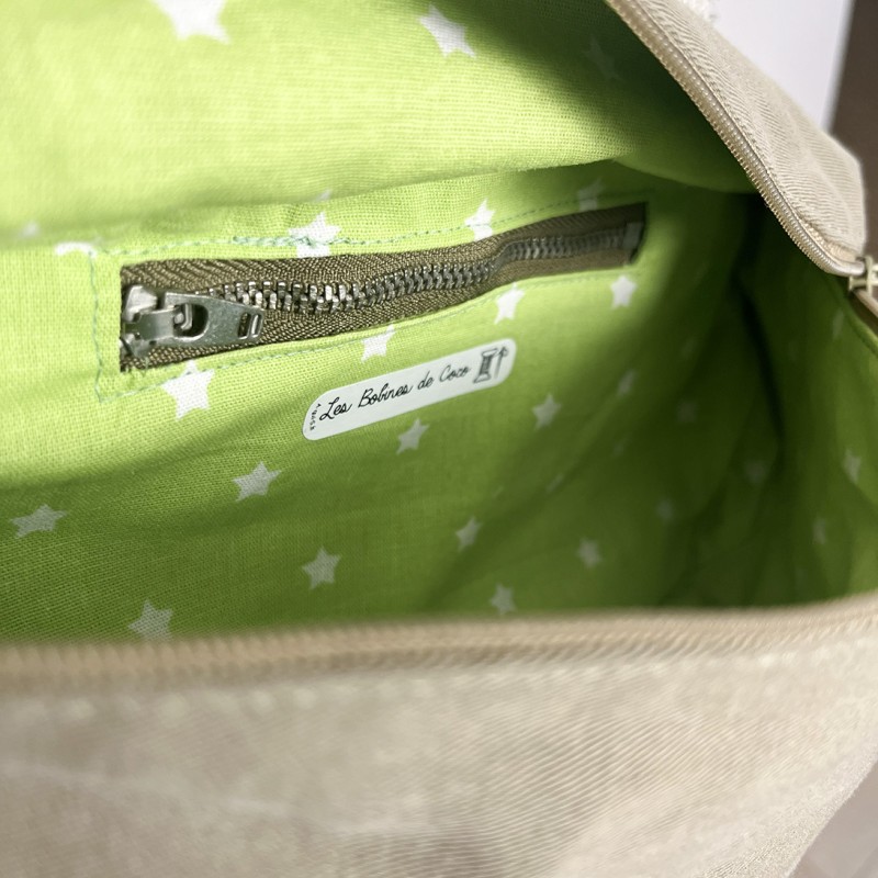 Sac banane en jean up-recyclé - Fait main en France - modèle unique