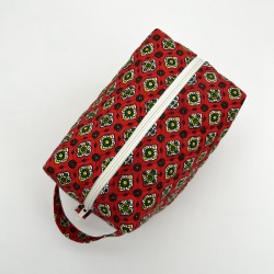 Trousse de toilette coton - Modèle unique - Une création Les Bobines de Coco