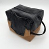 trousse toilette jeans noir up recyclé simili cuir