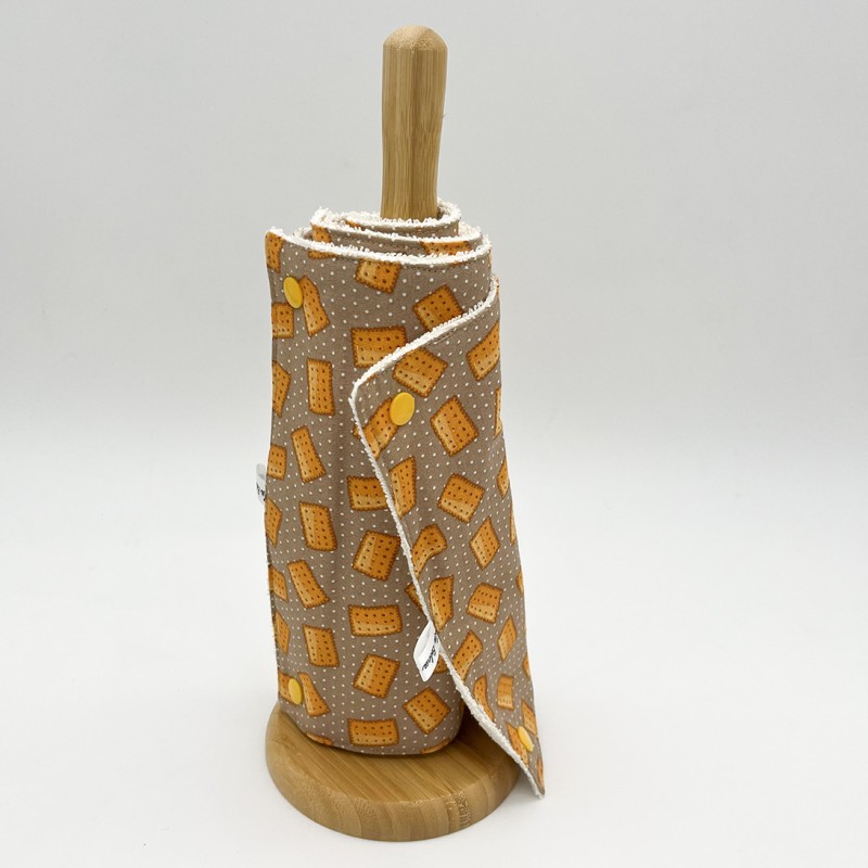 carré essuie-tout coton "So-Malin"
création Les bobines de Coco
fabrication artisanale France