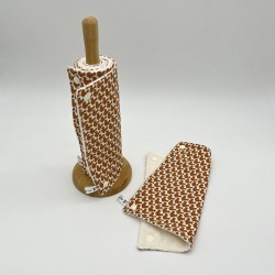 carré essuie-tout coton "So-Malin"
création Les bobines de Coco
fabrication artisanale France