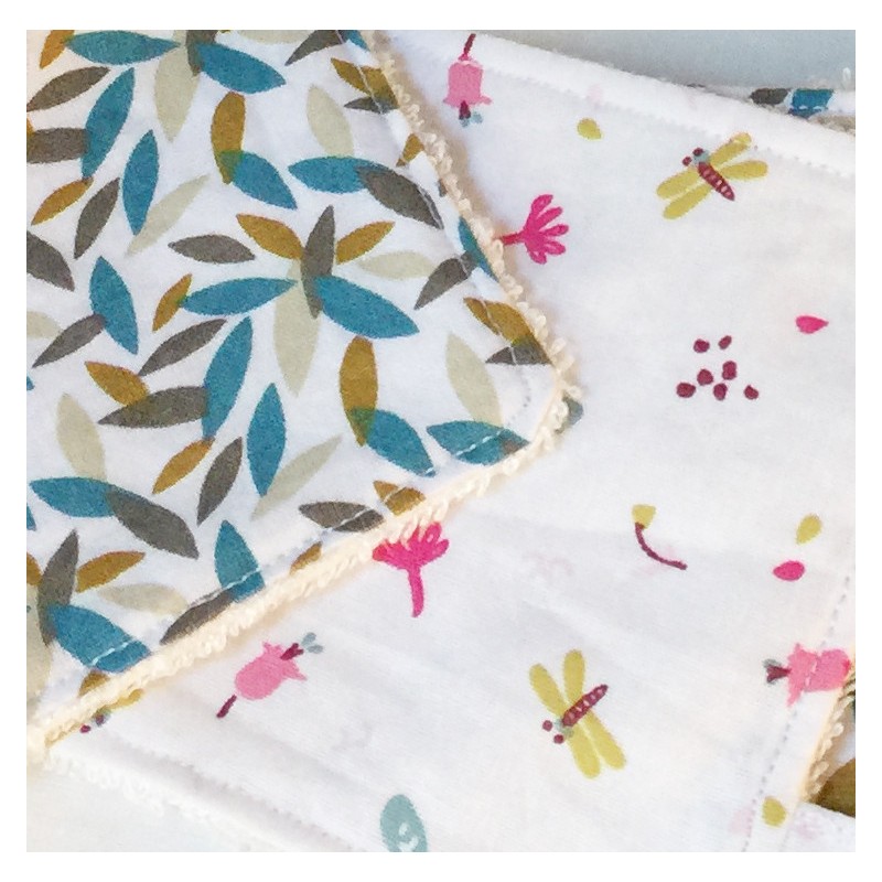 lingettes réutilisables éponge de bambou
panier tissu coton
Création Les Bobines de Coco
fabrication artisanale France
