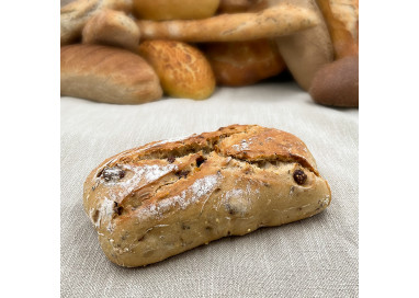 Pain Grand Large (Farine de blé et orge Malté), abricot, figue, noisette et graines - Boulangerie Cornuault - Mougon