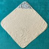 Cape sortie de bain en coton éponge imprimé panda et de 2 bavoirs coton imprimé panda - Fabrication artisanale en France
