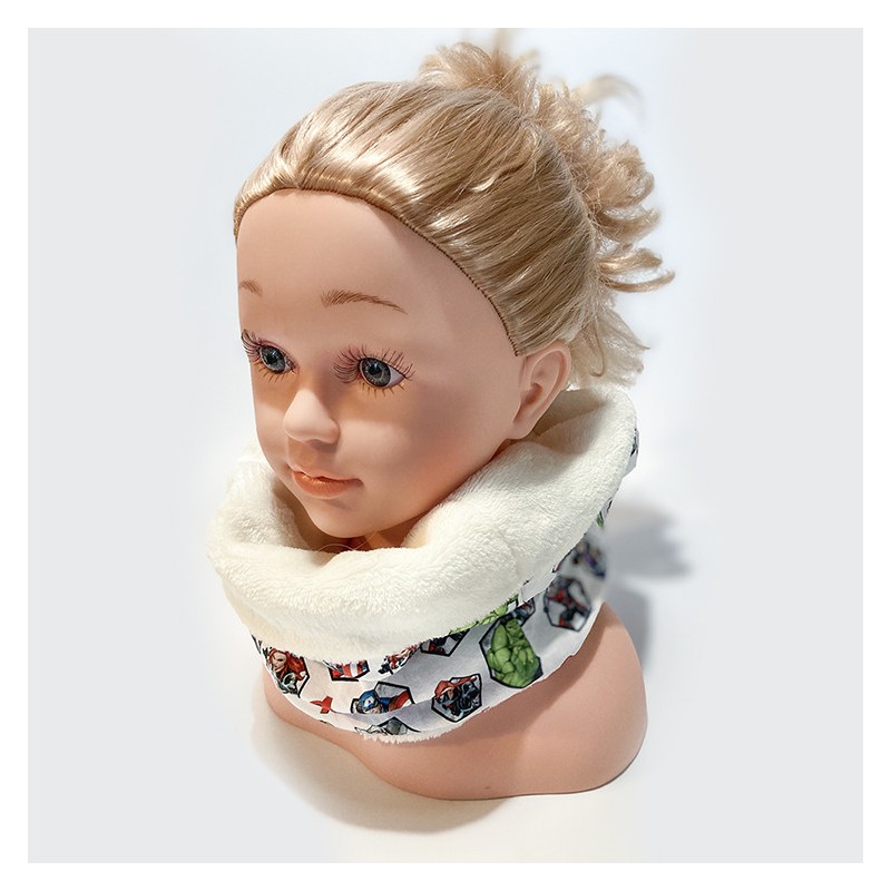 Coffret cadeau enfant snood et sac à dos - Une création Mes créations Bio. Fabrication locale et artisanale