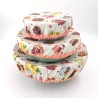 Lot de 3 Charlottes Couvre-plat