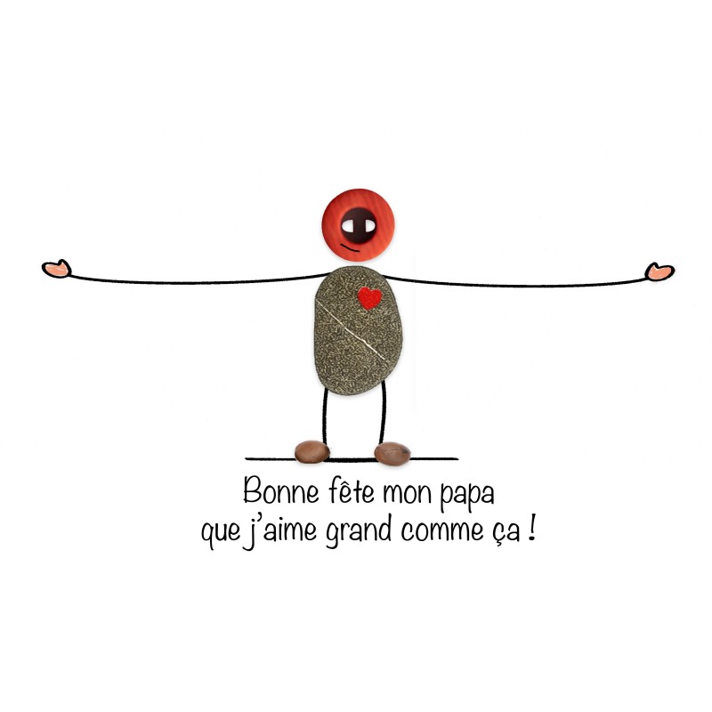 Dessin à imprimer pour fabriquer son tableau Fête des pères - GRATUIT