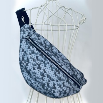 Sac banane Femme en tissu imperméable imprimé- Fait main en France - modèle unique