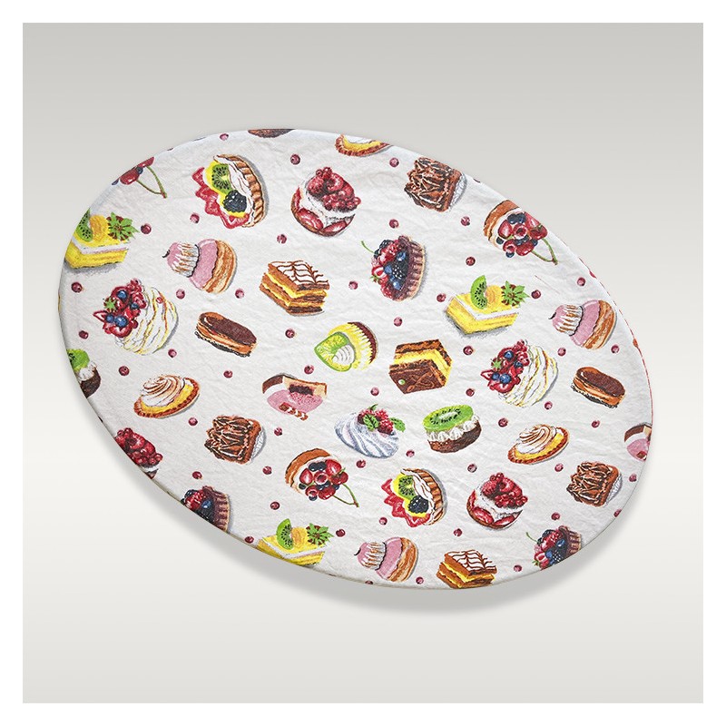 Charlotte couvre-plat oval