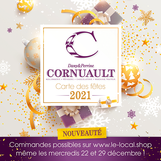Consultez la carte de Noel de la Boulangerie Cornuault